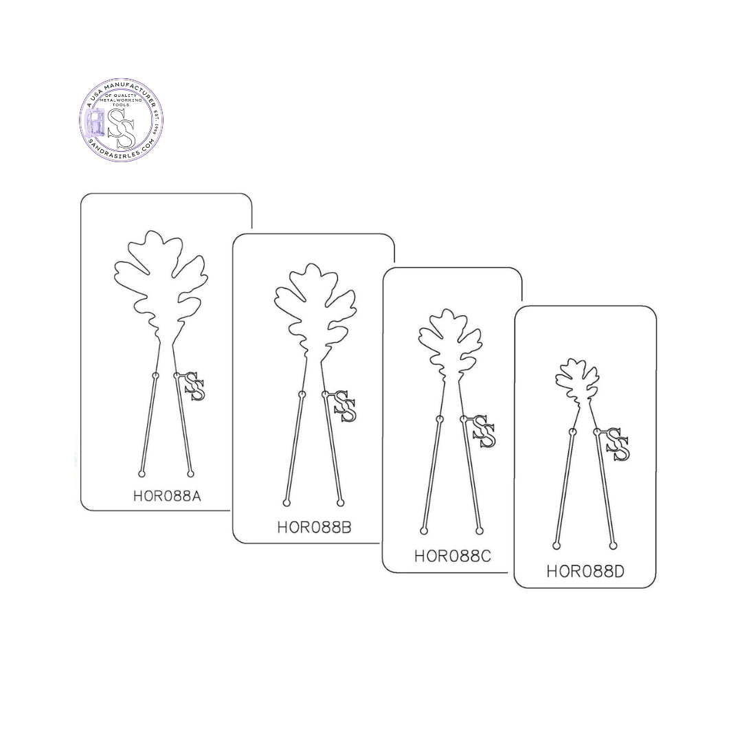 PANCAKE DIE HOR088 WHITE OAK LEAF